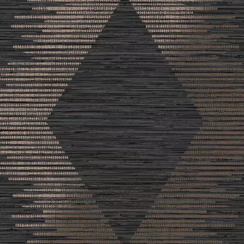 New! 1 Roll Serenity Geo Black and Rose Gold Wallpaper by Superfresco Easy